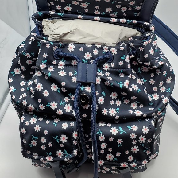 Kate Spade Carley Fleurette Flap Backpack Blue